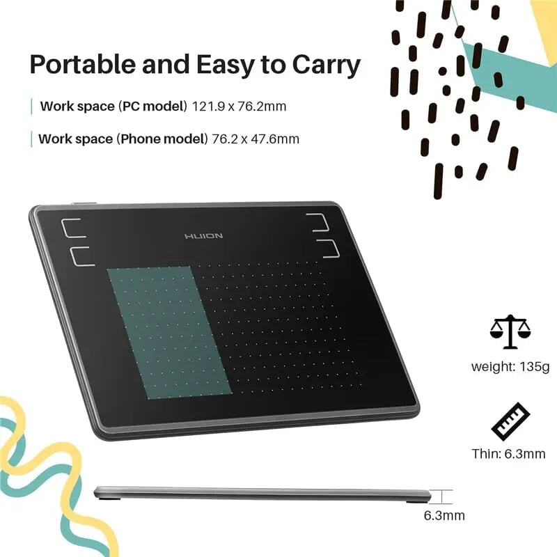 HUION H430P Graphics Drawing Digital Tablets Signature Pen Tablet Battery-free Pen HUION H430P Graphics Drawing Digital Tablets Signature Pen Tablet Battery-free Pen